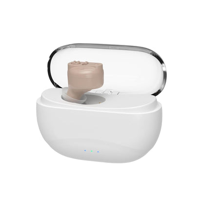 Single-Ear Hearing Amplifier with One-Button Control