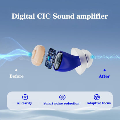 Ultra-Compact Hearing Amplifier with Noise Reduction