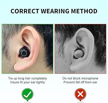 Black HD Hearing Amplifier with Noise Reduction