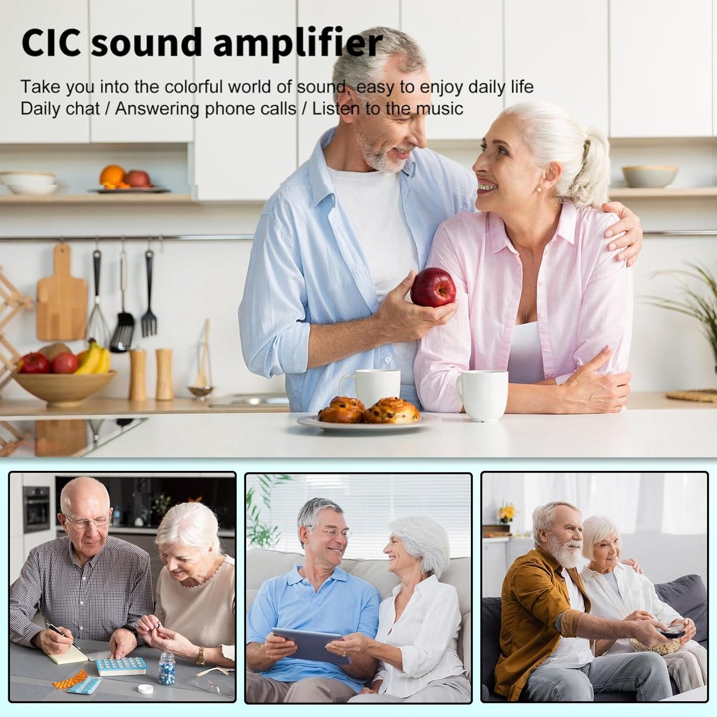 Rechargeable Hearing Amplifier – HD Noise Reduction
