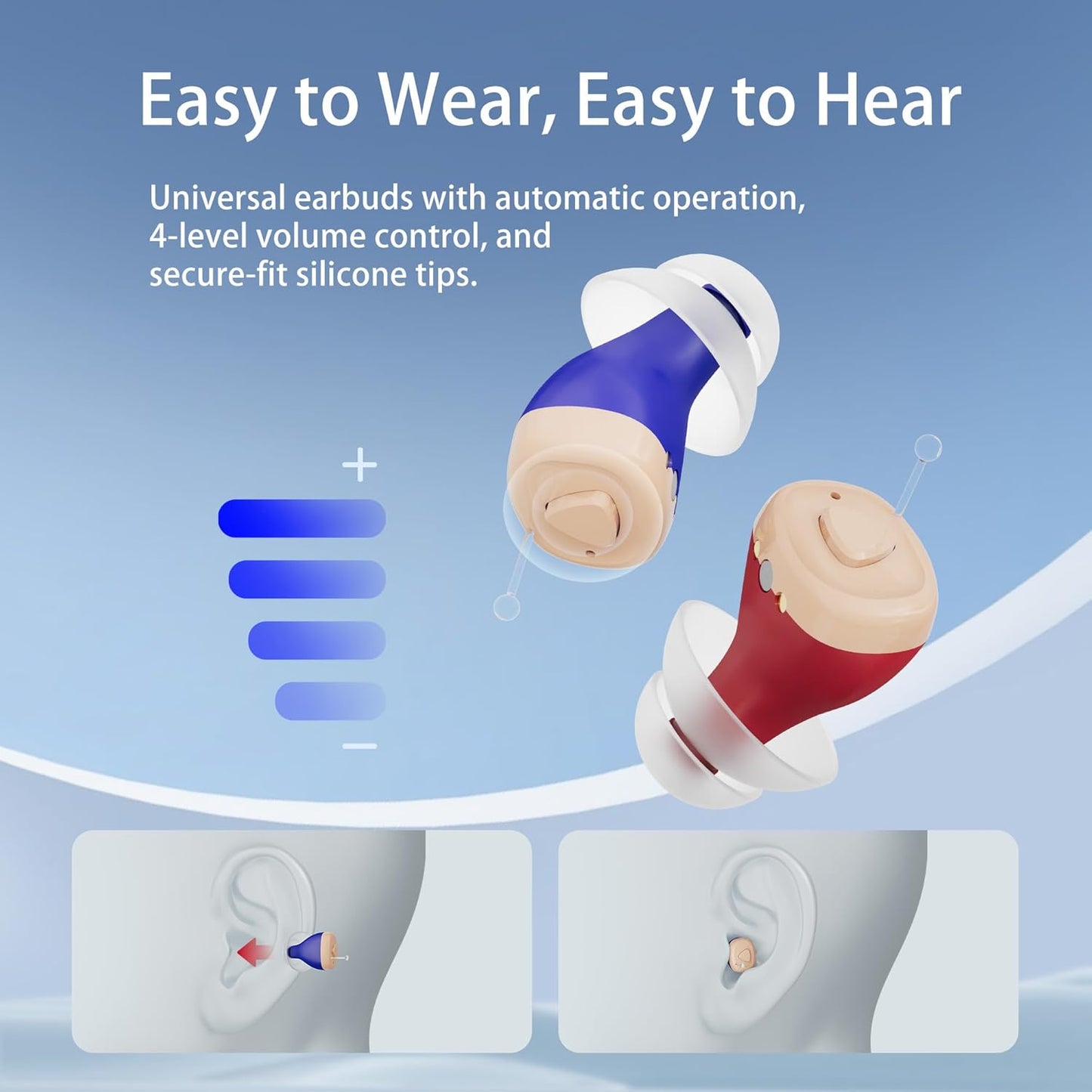 Ultra-Compact Hearing Amplifier with Noise Reduction