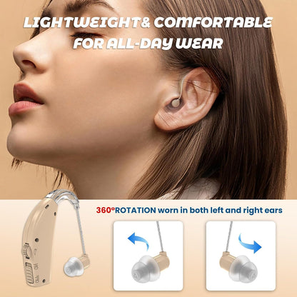 Hearing Amplifier for Seniors – Rechargeable & Clear Sound
